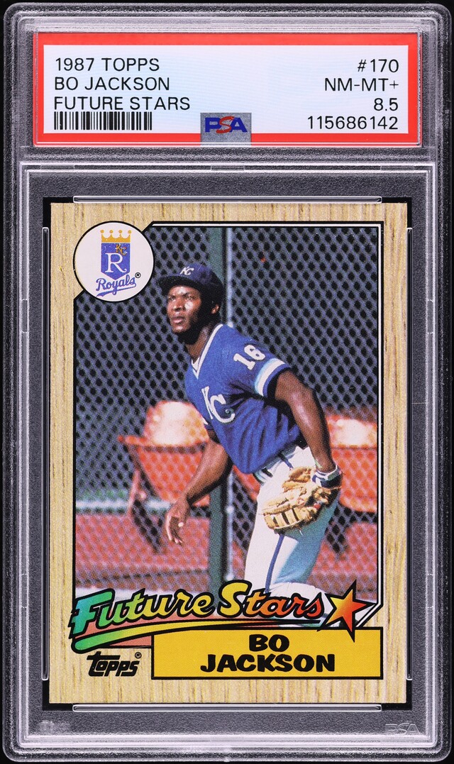 1987 Topps Future Stars Bo Jackson ROOKIE #170 PSA 8.5 NM-MT+