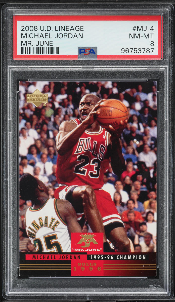 2008 Upper Deck Lineage Mr. June Michael Jordan #MJ-4 PSA 8 NM-MT