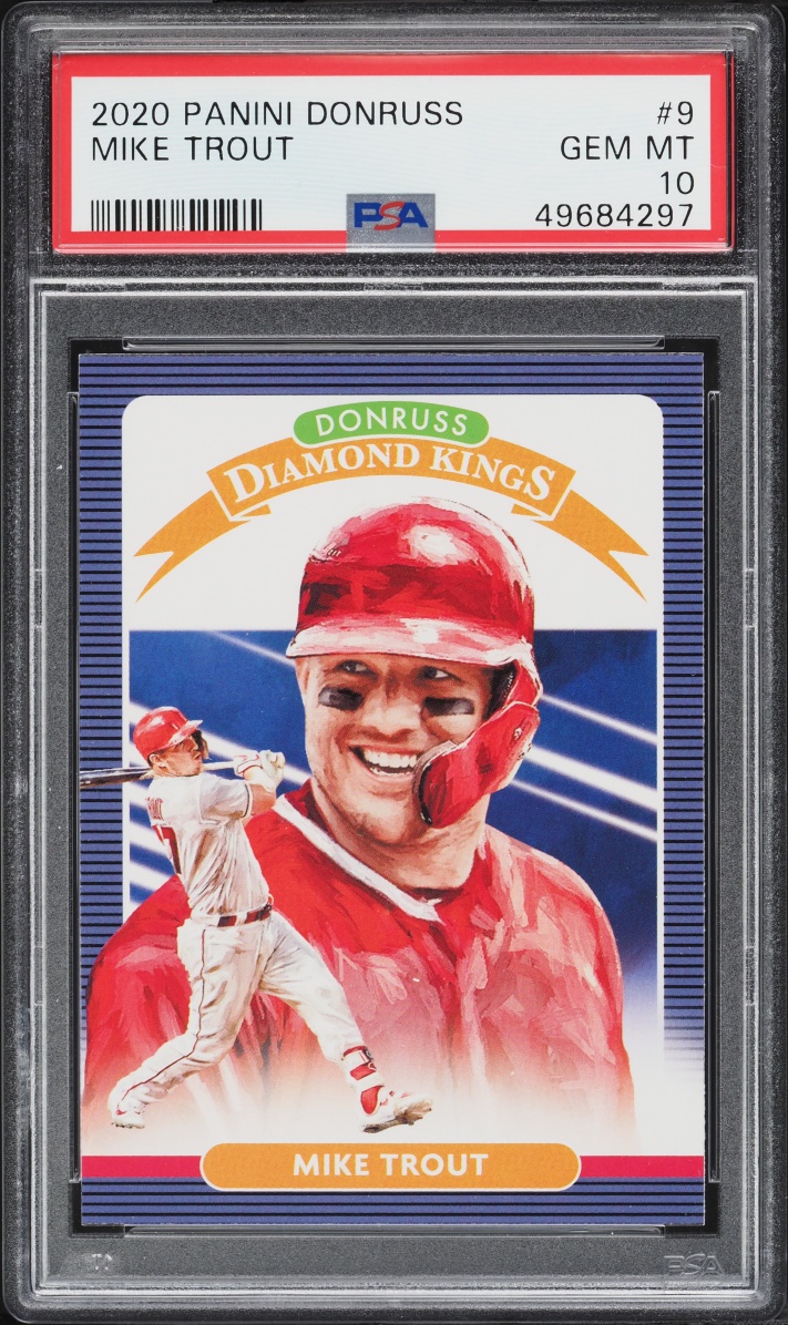2020 Donruss Diamond Kings Mike Trout #9 PSA 10 GEM MINT