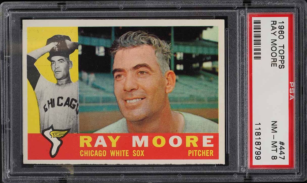 1960 Topps Ray Moore #447 PSA 8 NM-MT