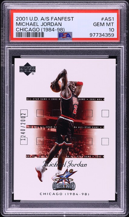 2002 UD Generations All-Time Michael Jordan Kobe Bryant AUTO