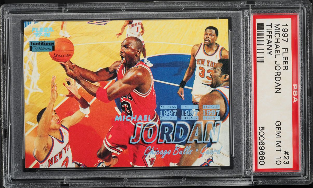1997 Fleer Tiffany Michael Jordan #23 PSA 10 GEM MINT