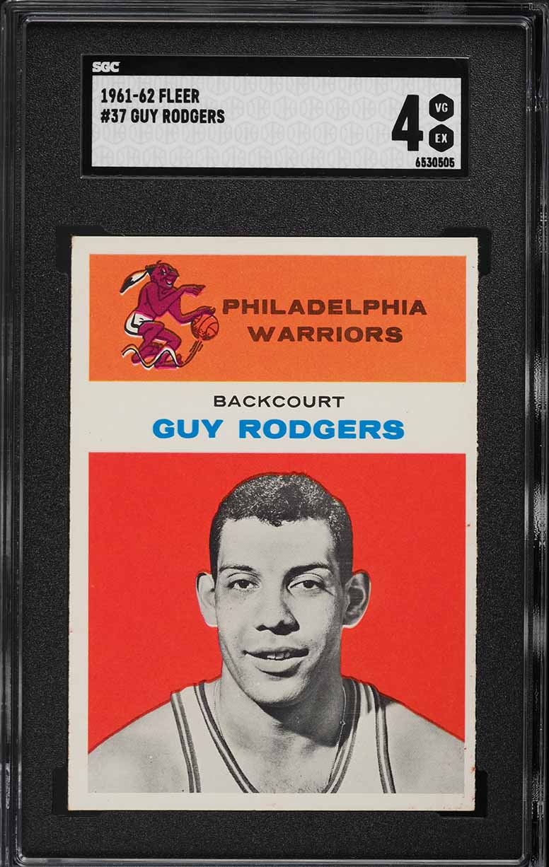 1961 Fleer Basketball Guy Rodgers ROOKIE #37 SGC 4 VGEX