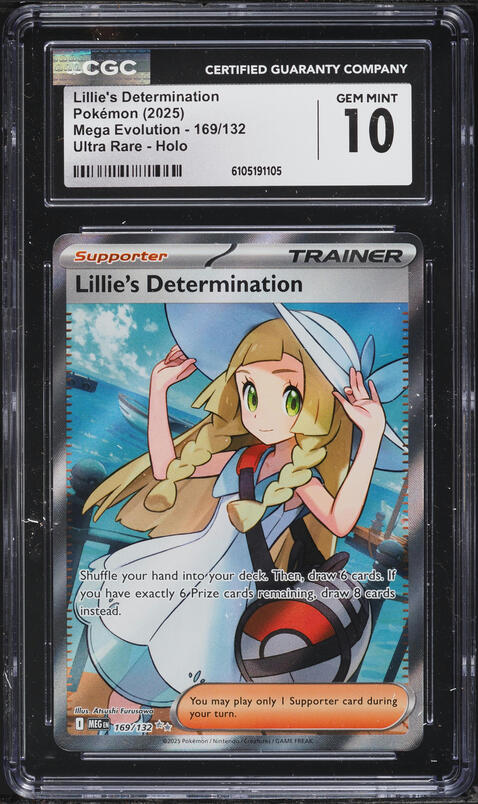2025 Pokemon Mega Evolution Full Art Lillie's Determination #169