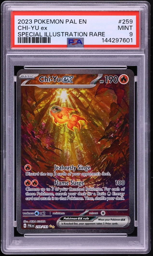 2023 Pokemon Scarlet & Violet Paldea Evolved SIR Chi-Yu ex #259 PSA 9 MINT