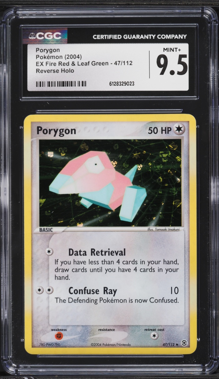 2004 Pokemon EX Fire Red & Leaf Green Reverse Holo Porygon #47 CGC 9.5 MINT+