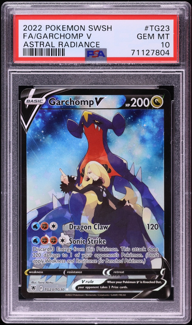 2022 Pokemon Sword & Shield Astral Radiance CHR Garchomp V #TG23 PSA 10 GEM MINT