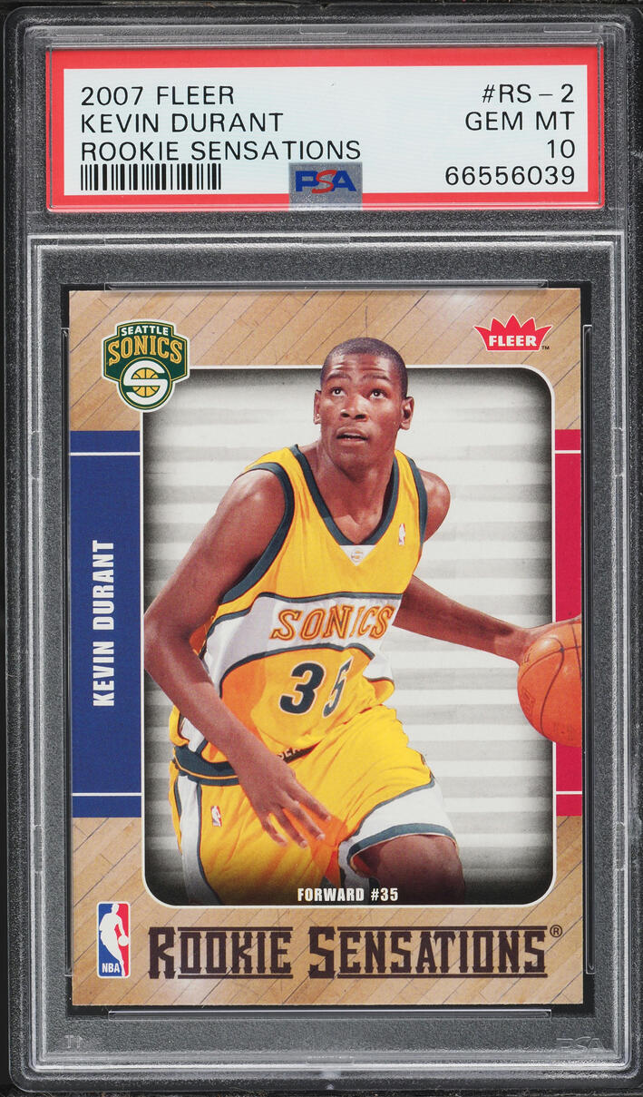 2007 Fleer Sensations Kevin Durant ROOKIE #RS-2 PSA 10 GEM MINT