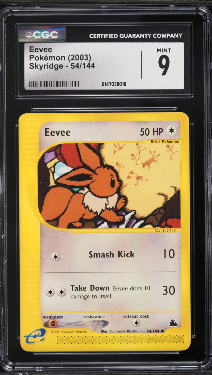 2003 Pokemon Skyridge Eevee #54 CGC 9 MINT