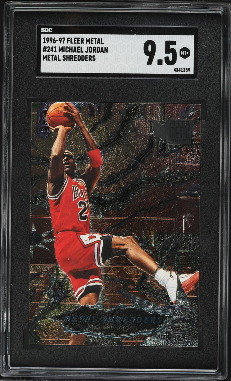 1996 Metal Shredders Michael Jordan #241 SGC 9.5 MINT+