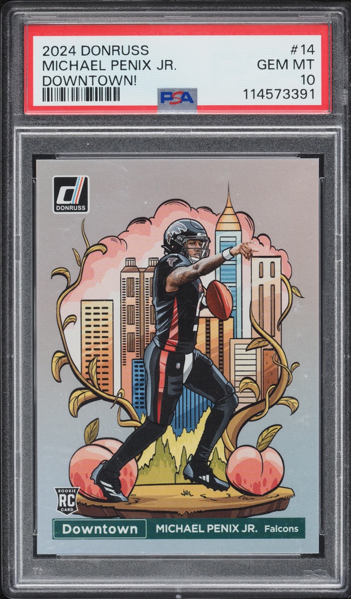 2024 Donruss Downtown! Michael Penix Jr. ROOKIE #14 PSA 10 GEM MINT