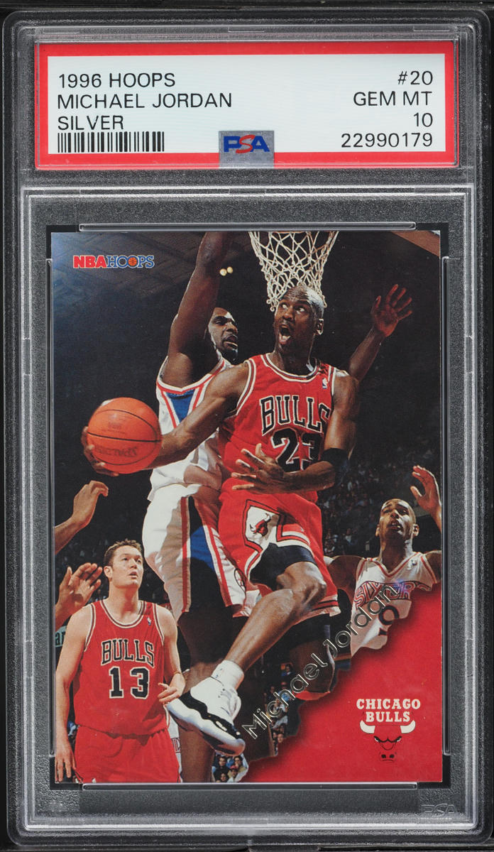 1996 Hoops Silver Michael Jordan #20 PSA 10 GEM MINT