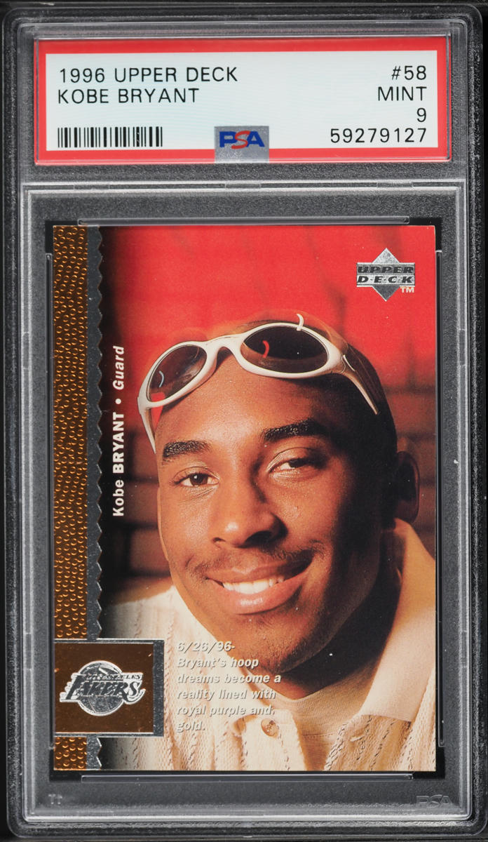 1996 Upper Deck Basketball Kobe Bryant ROOKIE #58 PSA 9 MINT