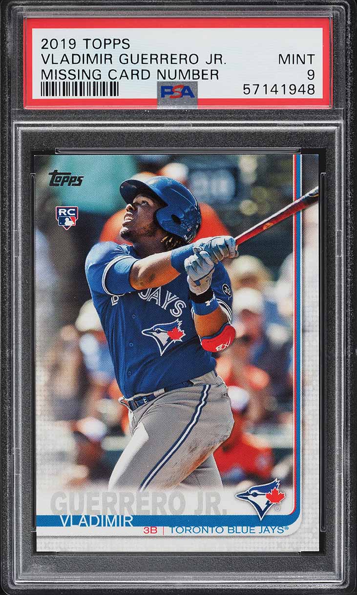 2019 Topps Missing Card Number Vladimir Guerrero Jr. ROOKIE