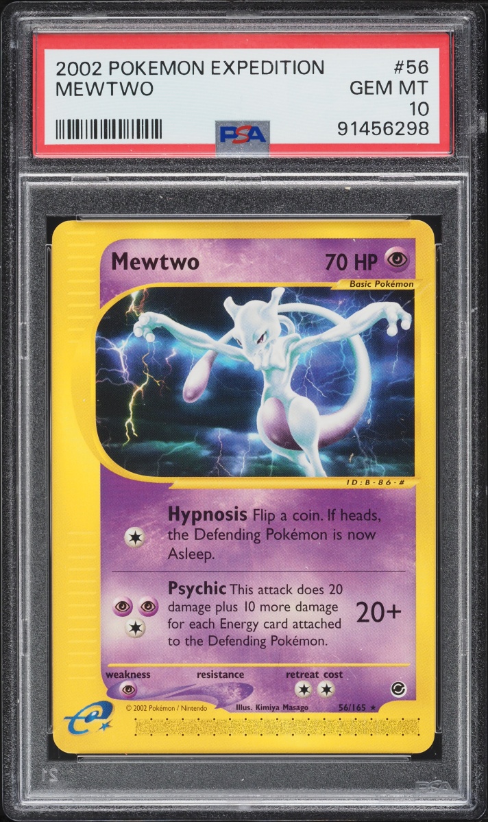 2002 Pokemon Expedition Base Set Mewtwo #56 PSA 10 GEM MINT