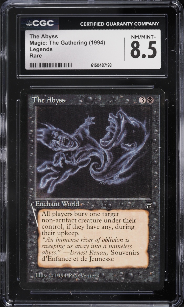 1994 Magic The Gathering MTG Legends The Abyss CGC 8.5 NM-MT+