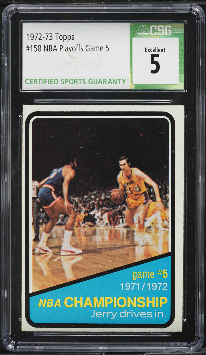 1972 Topps Basketball NBA Playoffs Game 5 #158 CSG 5 EX