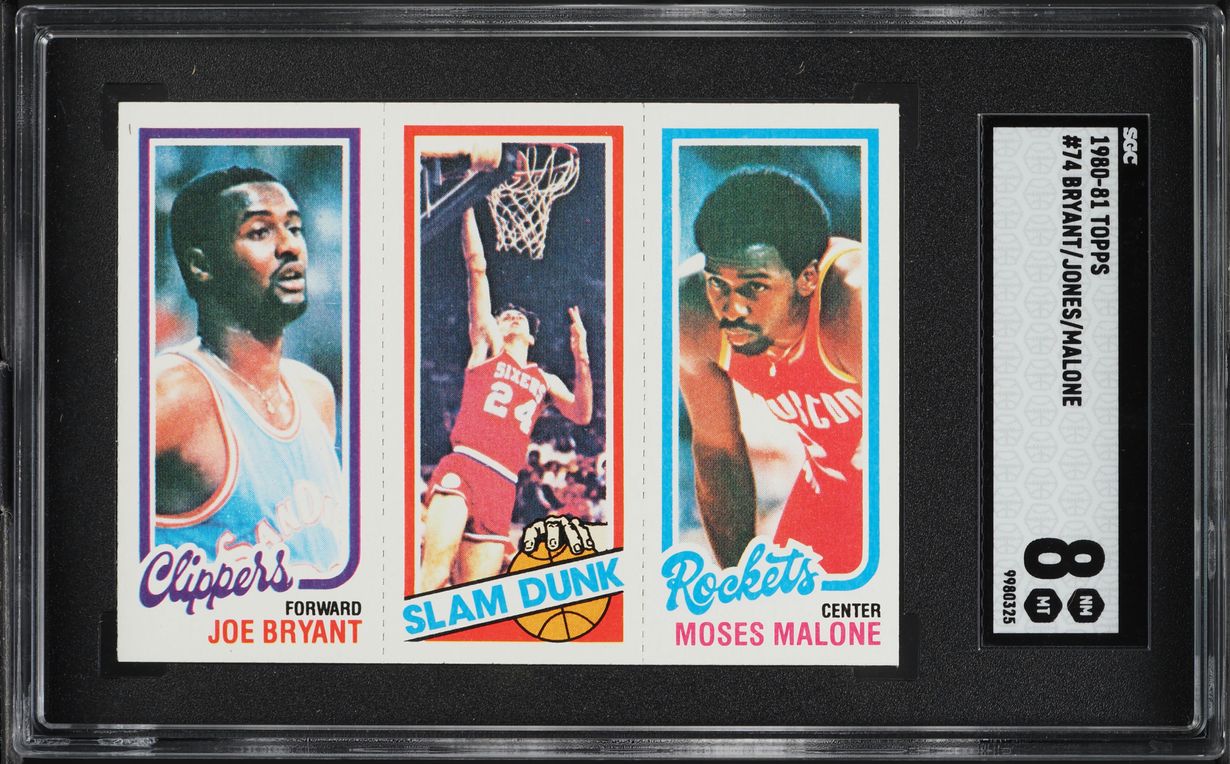 1980 Topps Basketball Joe Bryant Bobby Jones Mosses Malone #74 SGC 8 NM-MT