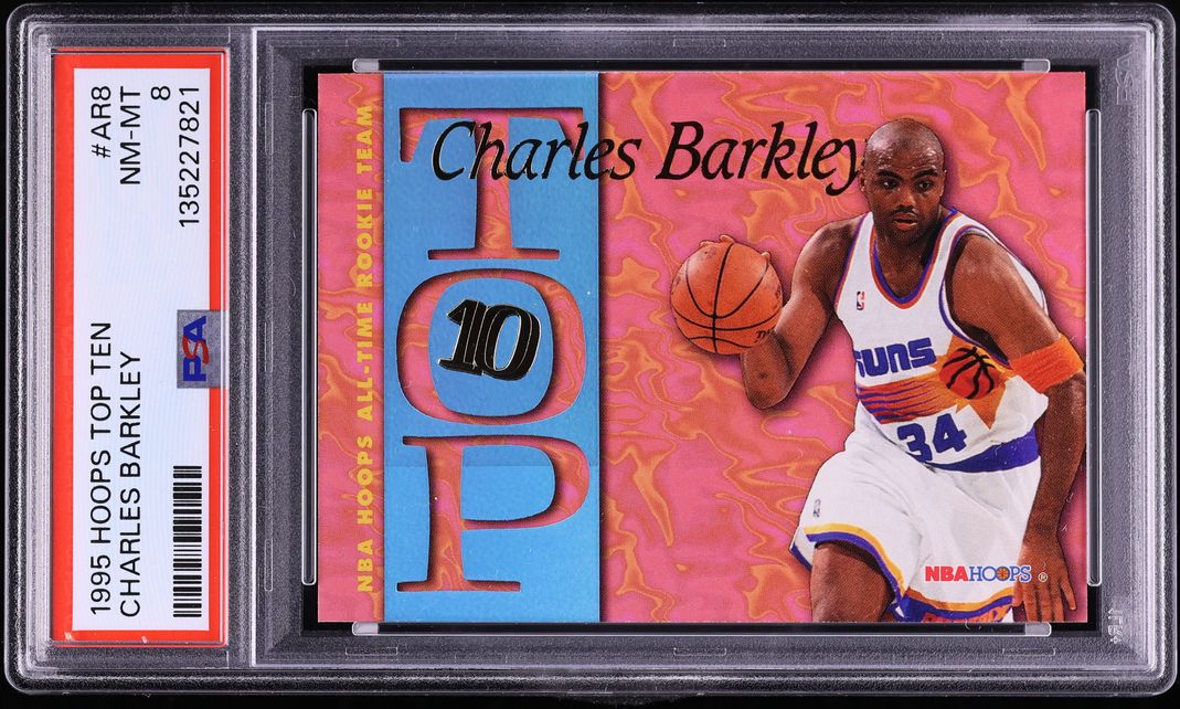1995 Hoops Top Ten Charles Barkley #AR8 PSA 8 NM-MT