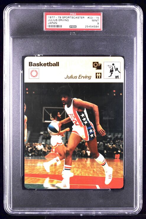1977 Topps Basketball Julius Erving ALL-STAR #100 CGC 5 EX on