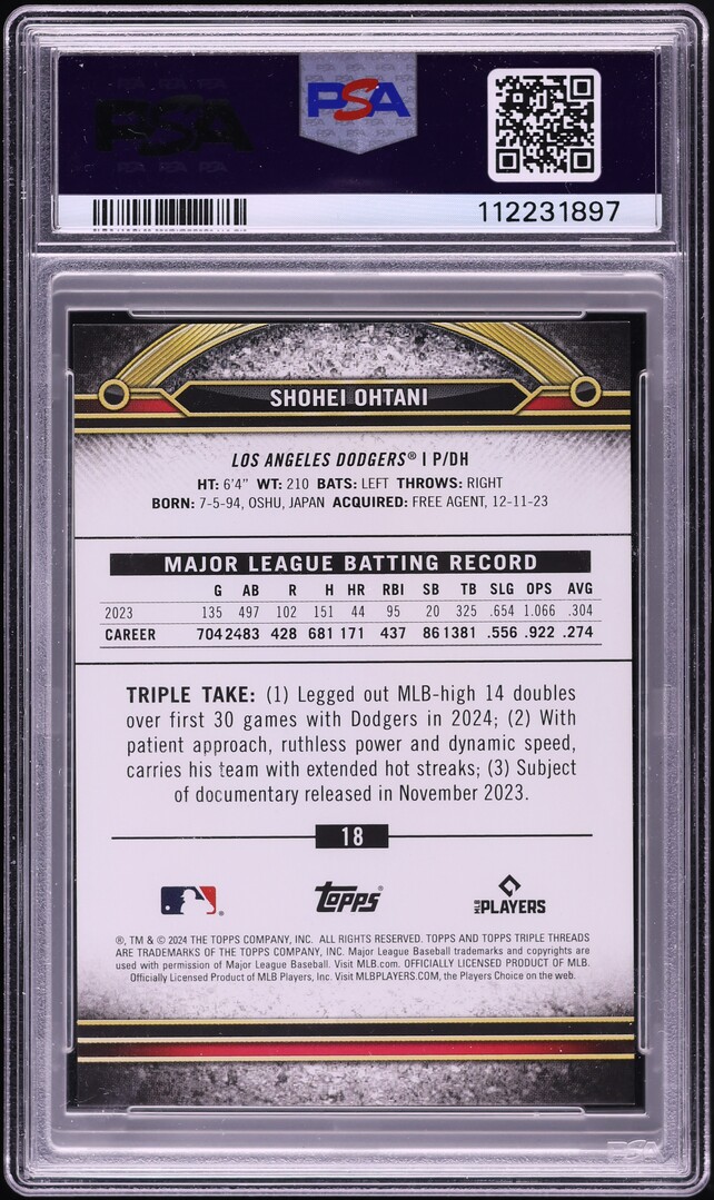 大谷翔平TOPPS TRIPLE THREADS RELICS #TTRSHO1 大谷翔平 TOPPS TRIPLE THREADS RELICS Shohei Ohtani #TTR-SHO1