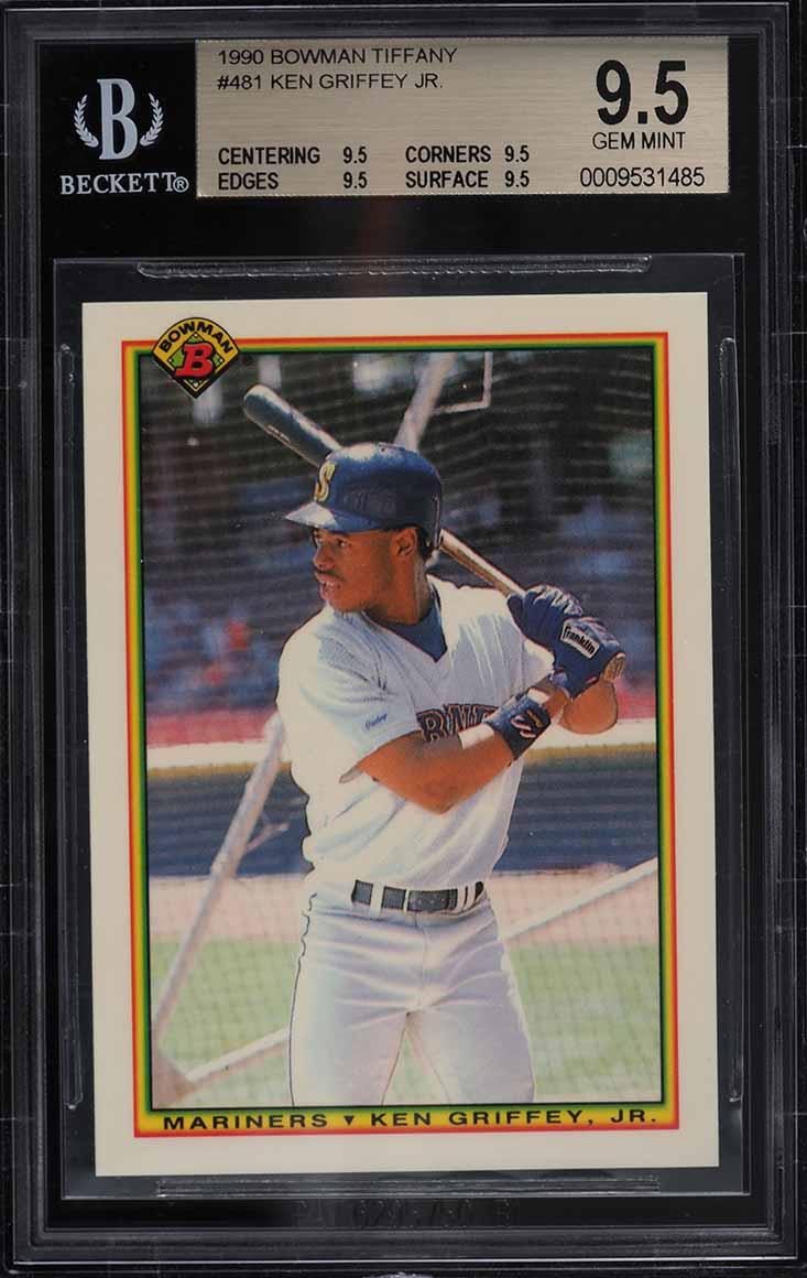 1990 Bowman Tiffany Ken Griffey Jr. #481 BGS 9.5 GEM MINT