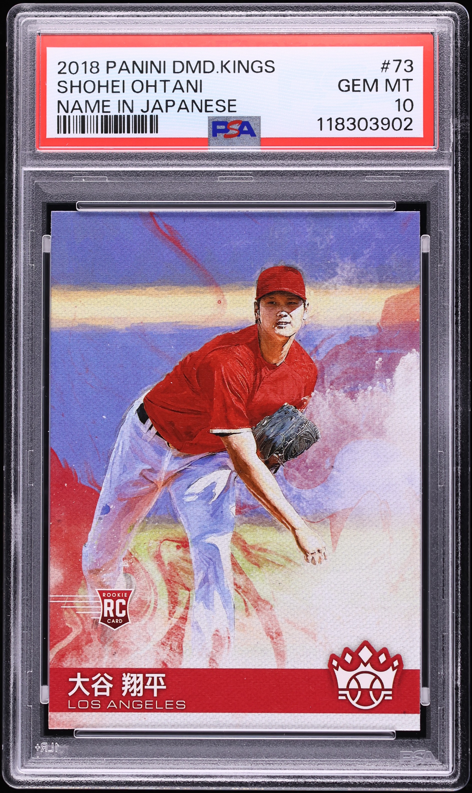 2018 Panini Diamond Kings Name In Japanese Shohei Ohtani ROOKIE