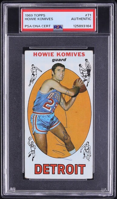 1969 Topps Basketball Howie Komives AUTO #71 PSA/DNA AUTH