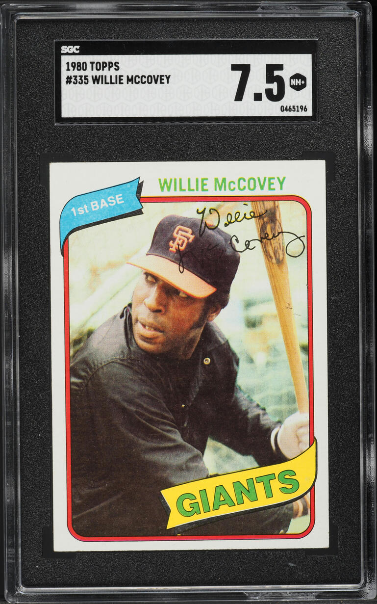 1980 Topps Willie McCovey #335 SGC 7.5 NRMT+
