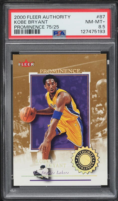 1996 Skybox E-X2000 Star Date 2000 Kobe Bryant ROOKIE #3 PSA 9