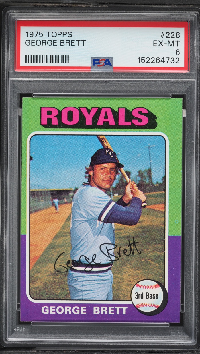 1975 Topps George Brett ROOKIE #228 PSA 6 EXMT