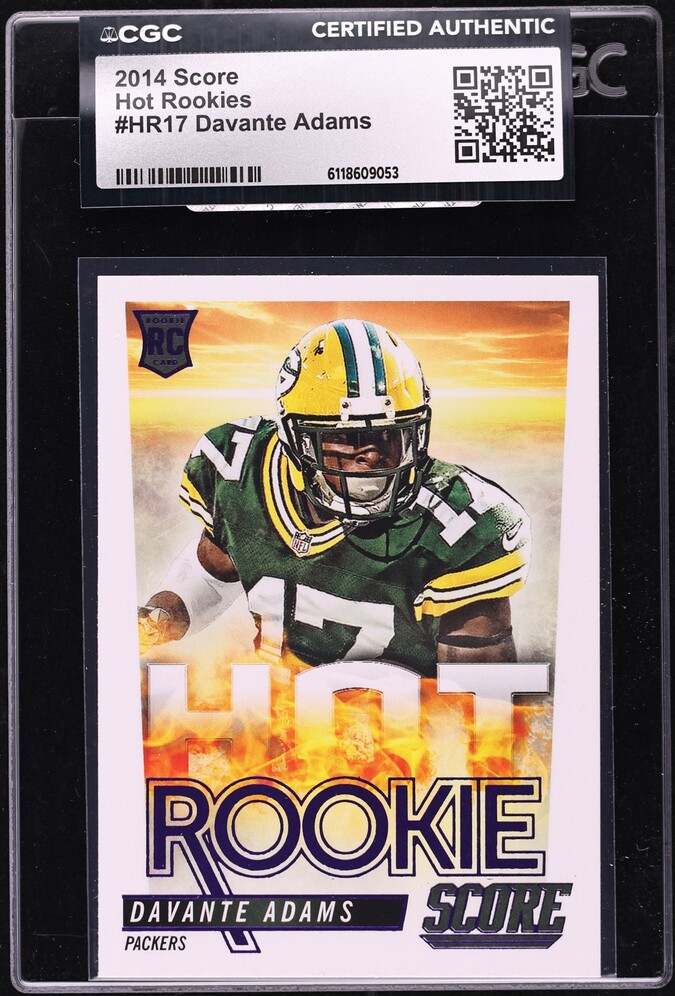 2014 Score Hot Rookies Davante Adams ROOKIE #HR17 CGC AUTH