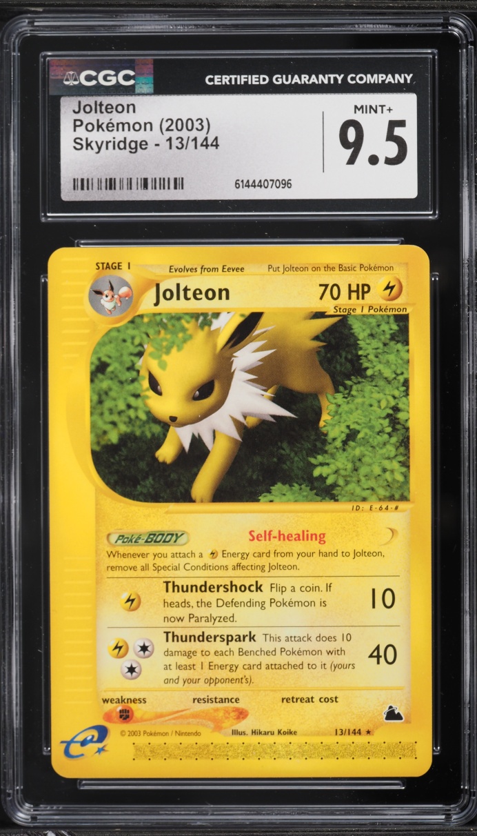 2003 Pokemon Skyridge Jolteon #13 CGC 9.5 MINT+
