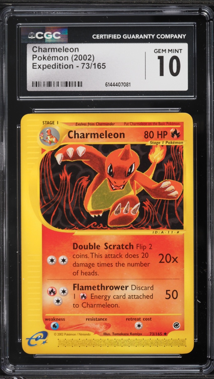 2002 Pokemon Expedition Charmeleon #73 CGC 10 GEM MINT