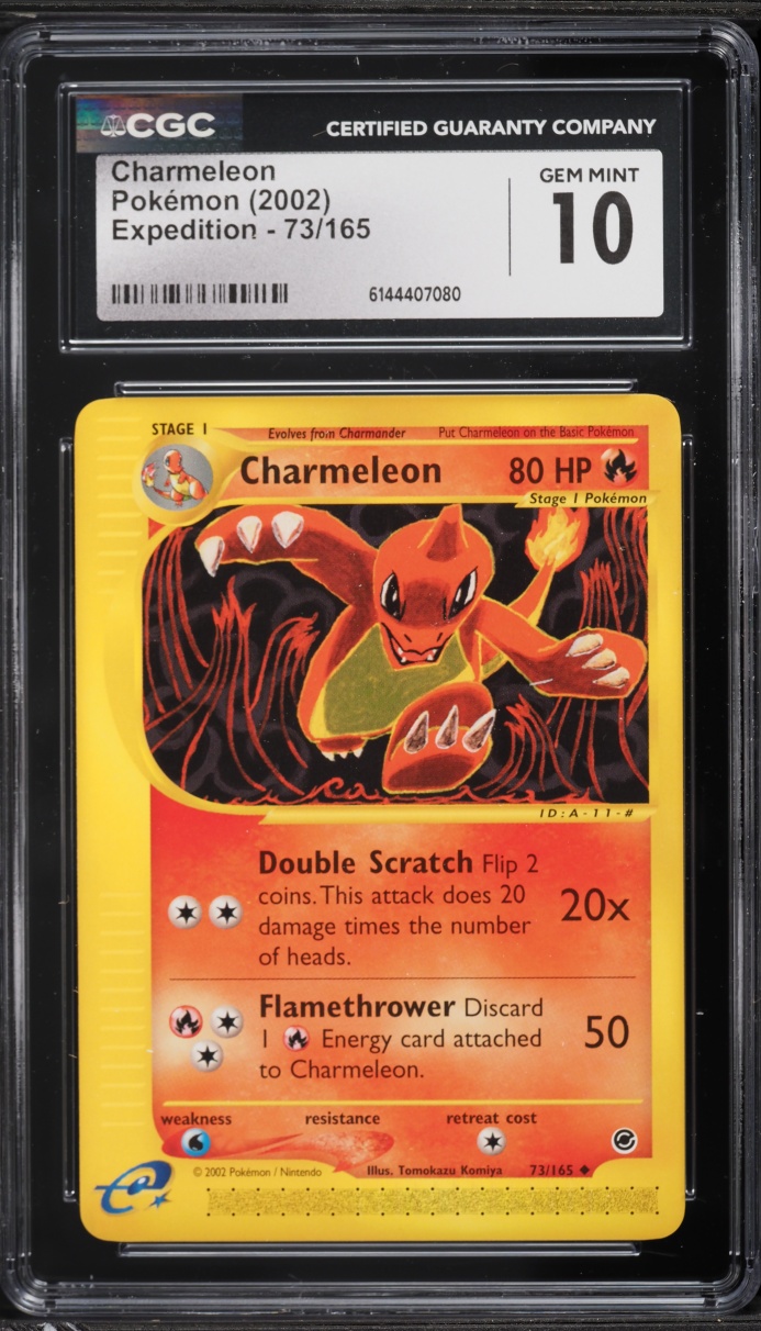 2002 Pokemon Expedition Charmeleon #73 CGC 10 GEM MINT
