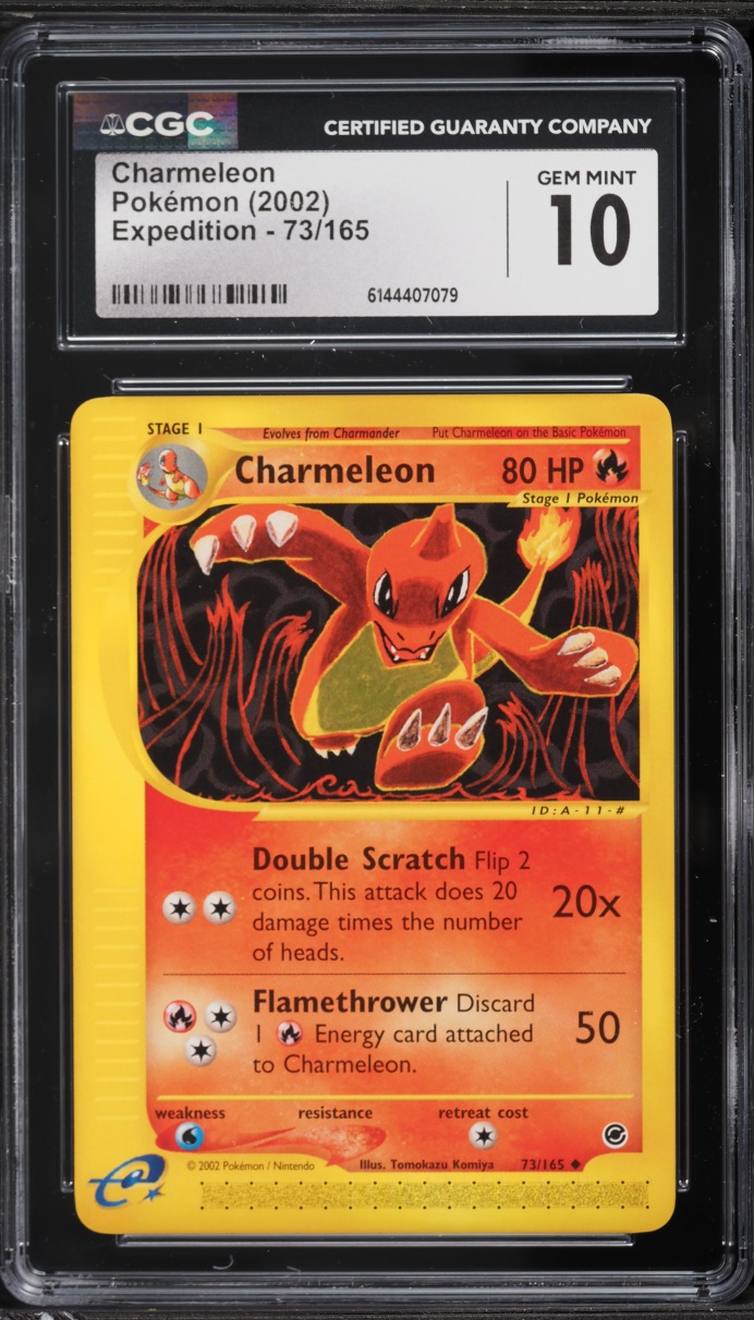 2002 Pokemon Expedition Charmeleon #73 CGC 10 GEM MINT