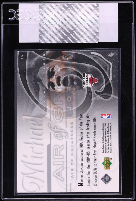 1999 Upper Deck Basketball Michael Jordan #135 CGC AUTH