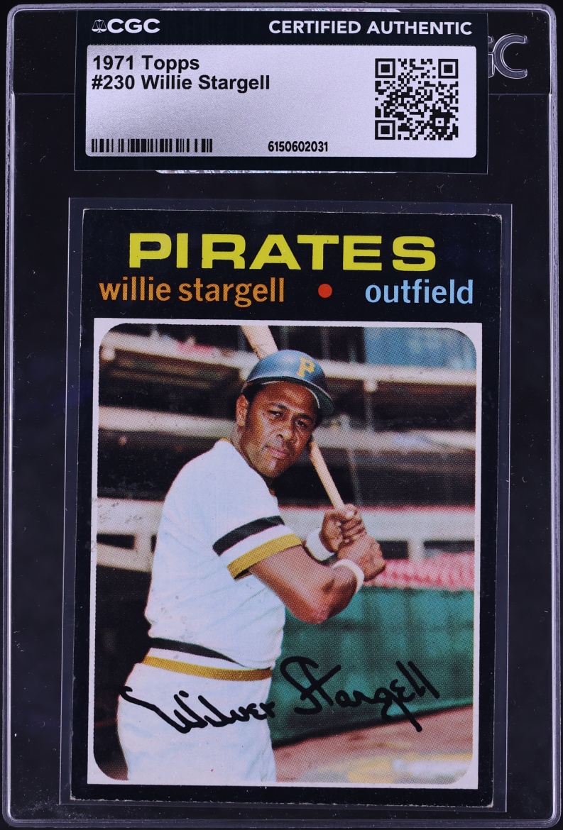 1971 Topps Willie Stargell #230 CGC AUTH