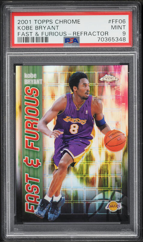 2001 Topps Chrome Mad Game Refractor Kobe Bryant #MG6 PSA 9 MINT