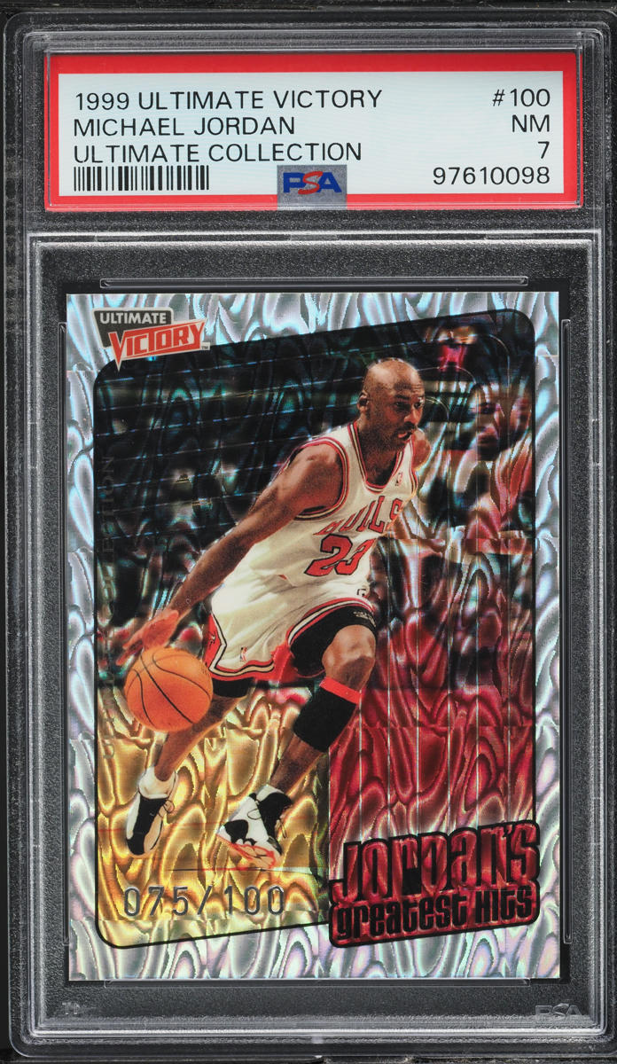 1999 Ultimate Victory Ultimate Collection Michael Jordan /100 #100 PSA 7 NRMT