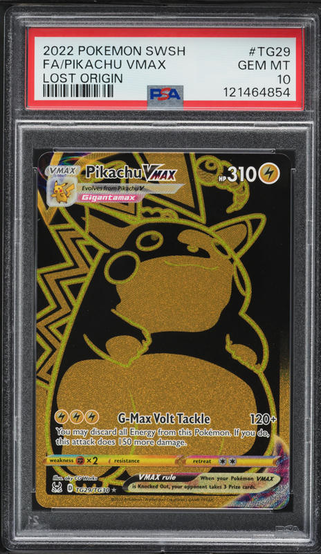 2022 Pokemon Sword & Shield Lost Origin Full Art Pikachu VMAX