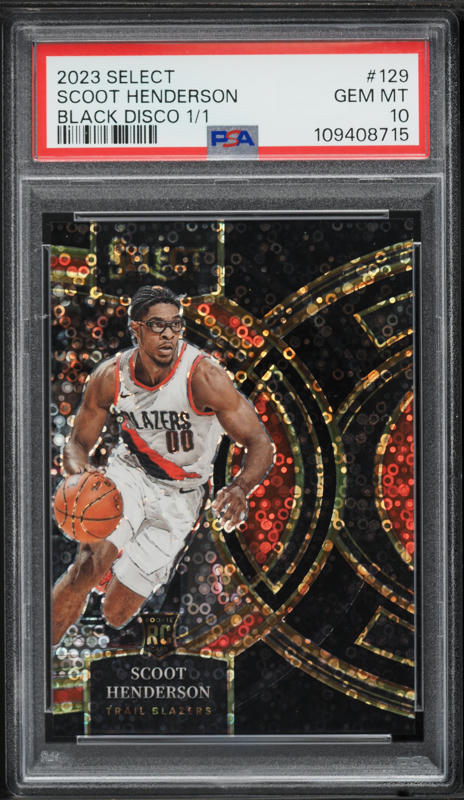 2023 Panini Prizm Silver Scoot Henderson ROOKIE #141 PSA 10 GEM