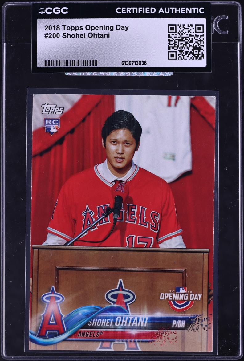 2018 Topps Opening Day Shohei Ohtani ROOKIE #200 CGC AUTH