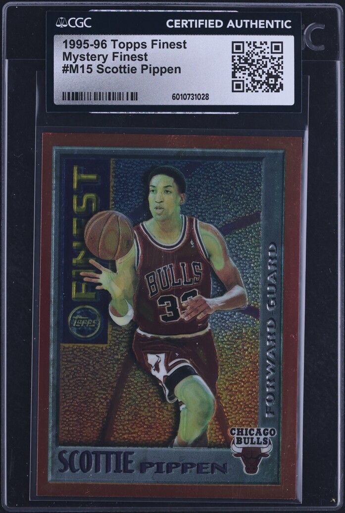 1995 Finest Mystery Scottie Pippen #M15 CGC AUTH