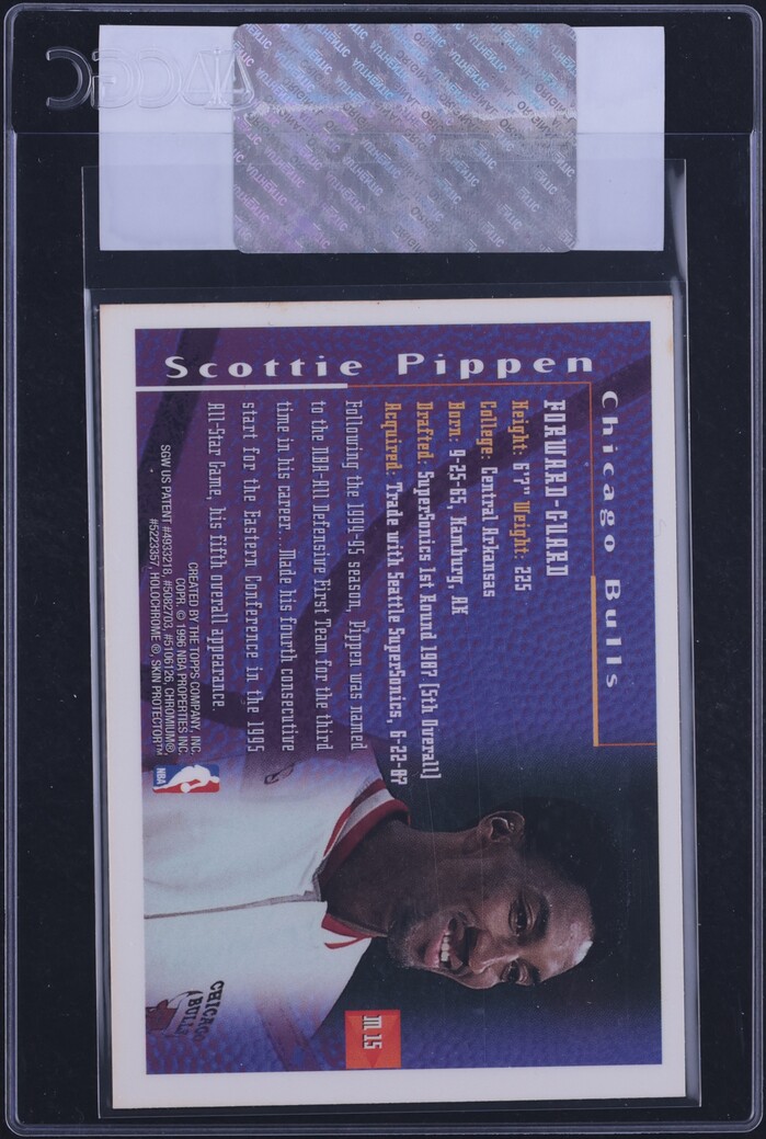 1995 Finest Mystery Scottie Pippen #M15 CGC AUTH