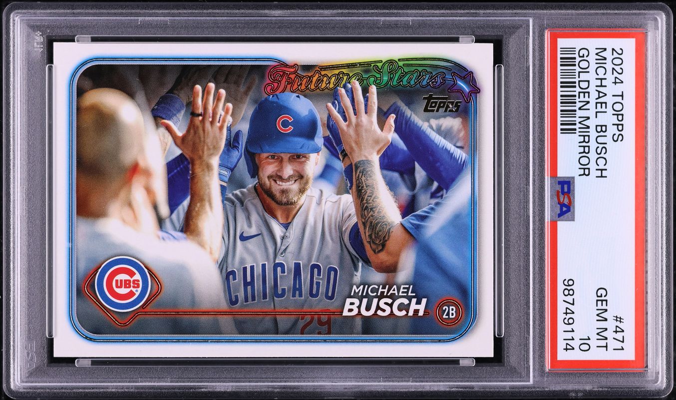 2024 Topps Golden Mirror Michael Busch #471 PSA 10 GEM MINT