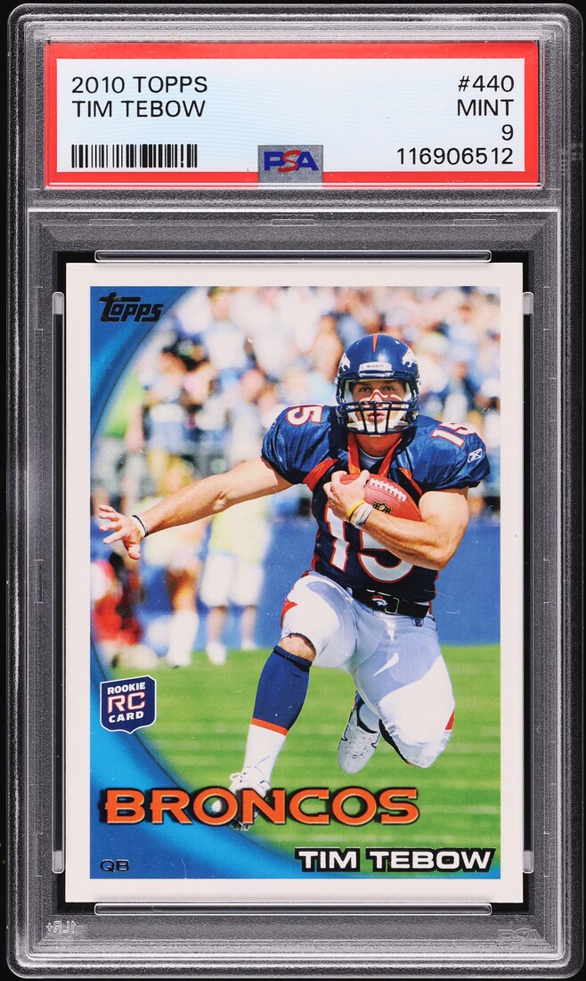2010 Topps Football Tim Tebow ROOKIE #440 PSA 9 MINT