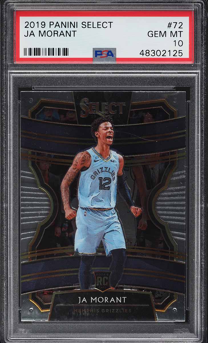 2019 Panini Status Ja Morant ROOKIE #28 PSA 10 GEM MINT on