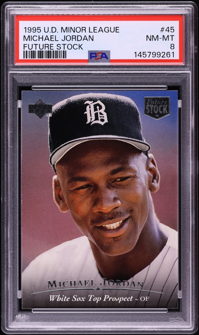 1995 Upper Deck Minor League Future Stock Michael Jordan #45 PSA 8 NM-MT