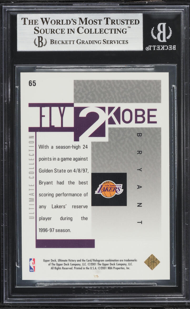 2000 Ultimate Victory Ultimate Collection Kobe Bryant /100 #65 BGS 9 MINT
